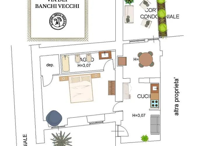 Appartement Il Cortile Di Via Dei Banchi Vecchi